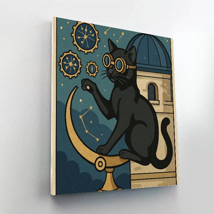 Clockwork Observatory Cat Dream Paint by numbers kits