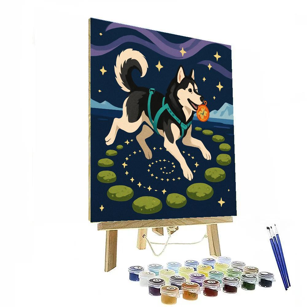 Starlight Canopy Dog Expedition painting number kit