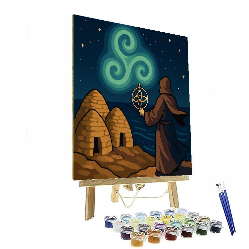 Ireland Starforge Over Skellig Michael Paint by numbers art