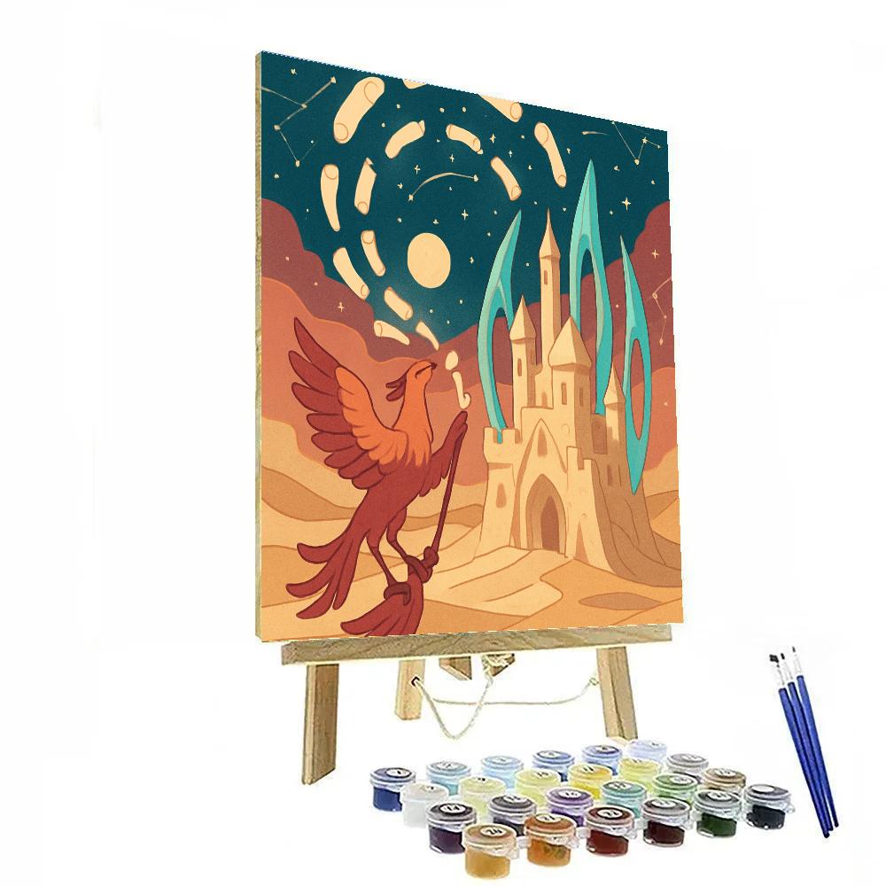 Fantasy-Crafted Cathedral Of Whispering Sand Number painting