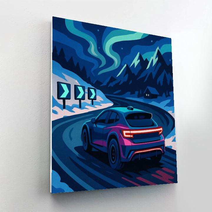 Midnight Switchback Cars Expedition paint by numbers