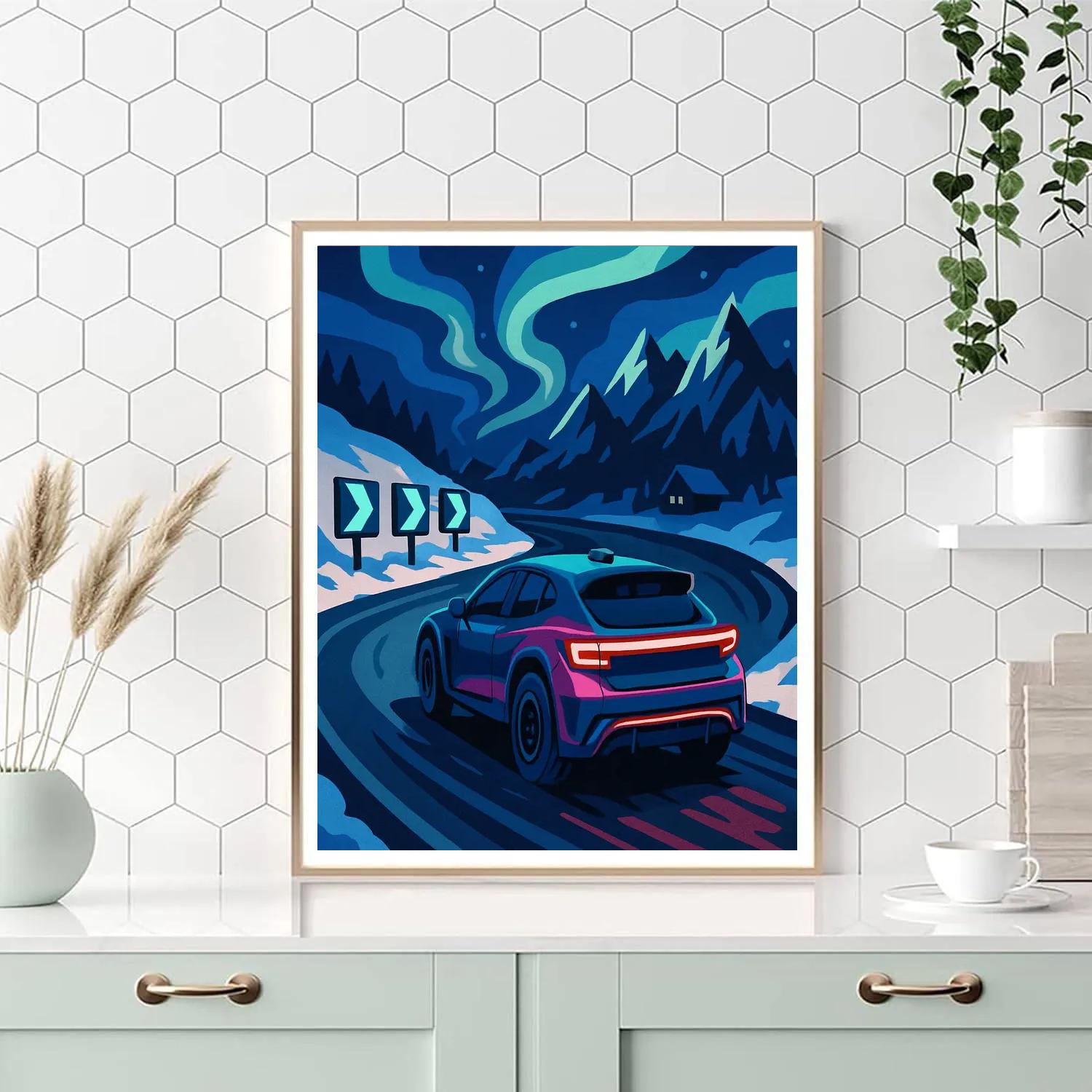 Midnight Switchback Cars Expedition paint by numbers