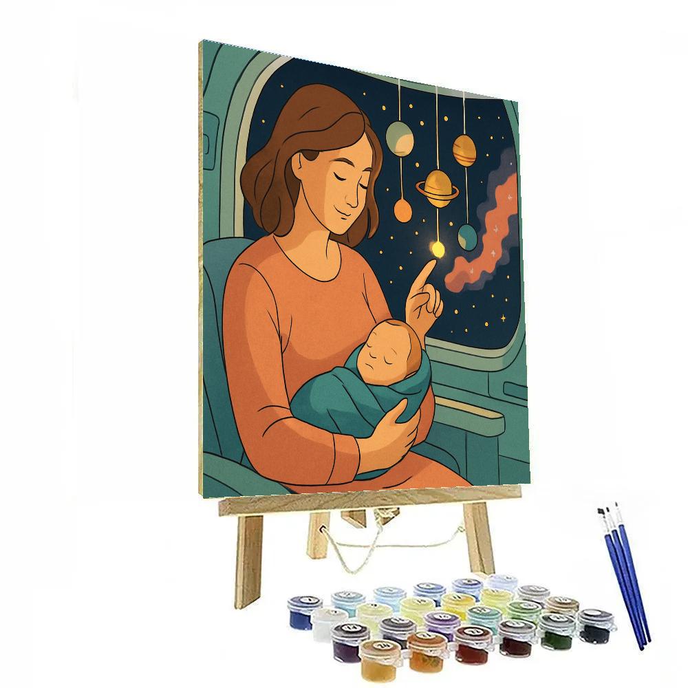 Mother Starship Lullaby painting number kit