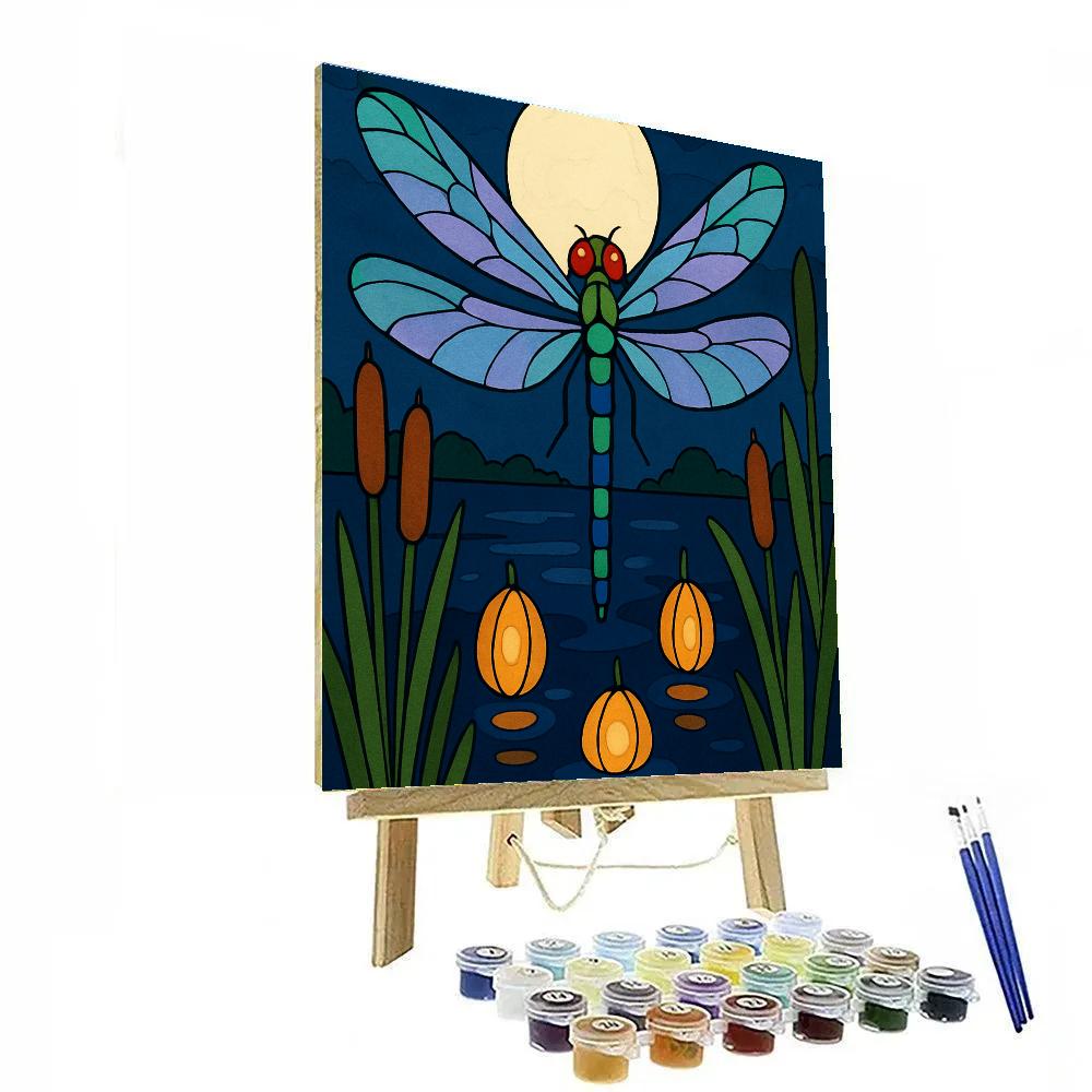 Lantern Marsh Dragonfly DIY paint by numbers