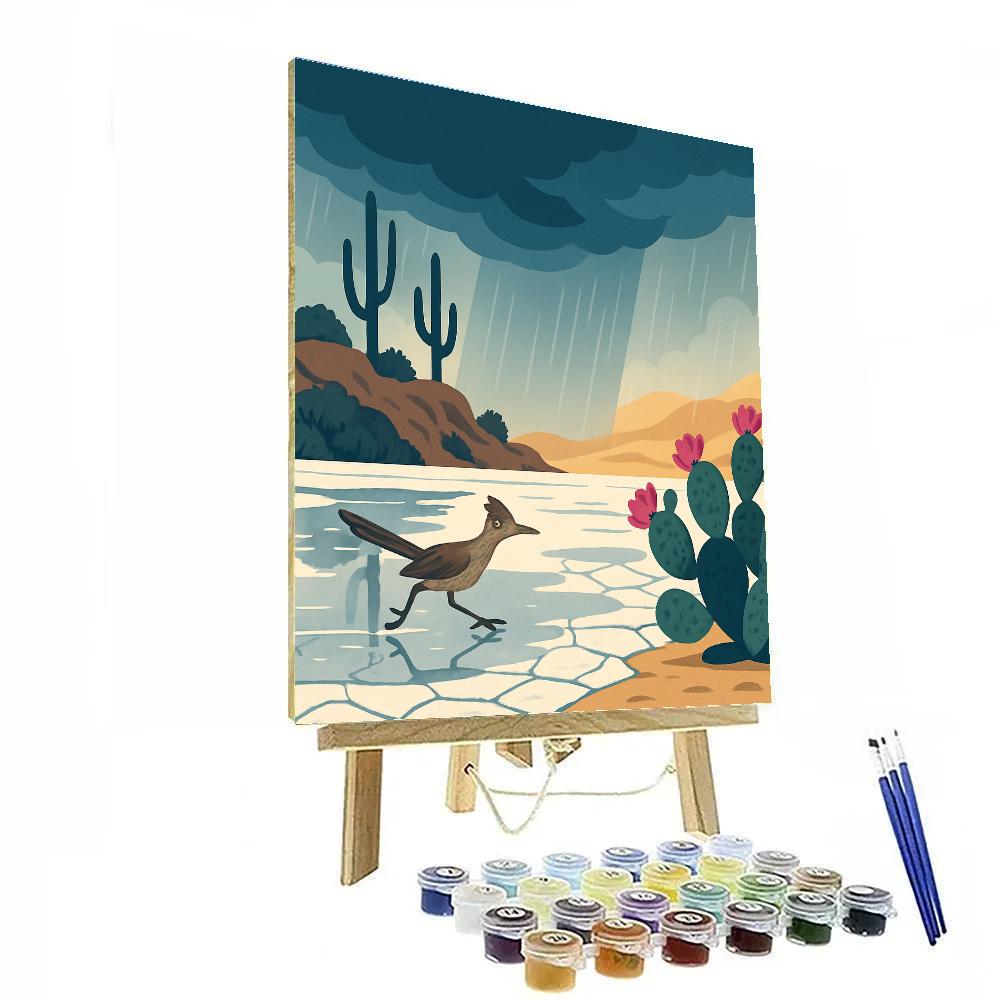 Salt Flats After Desert Rain painting number kit