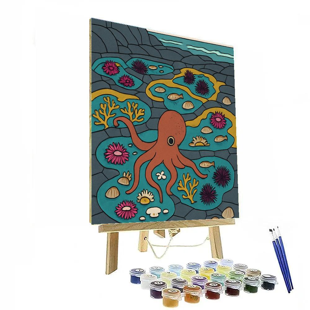 Ocean Threaded Tide Pool Mosaic Paint by numbers kits
