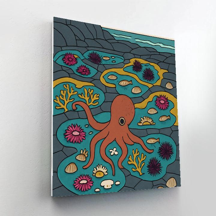 Ocean Threaded Tide Pool Mosaic Paint by numbers kits