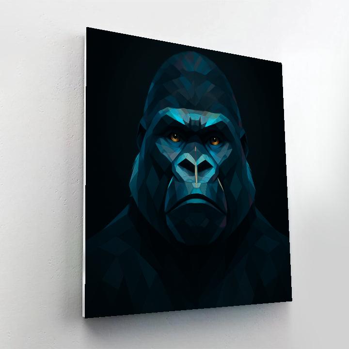 Obsidian Prism Gorilla Monarch paint by numbers