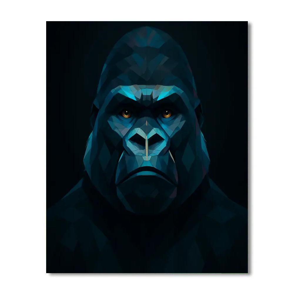 Obsidian Prism Gorilla Monarch paint by numbers