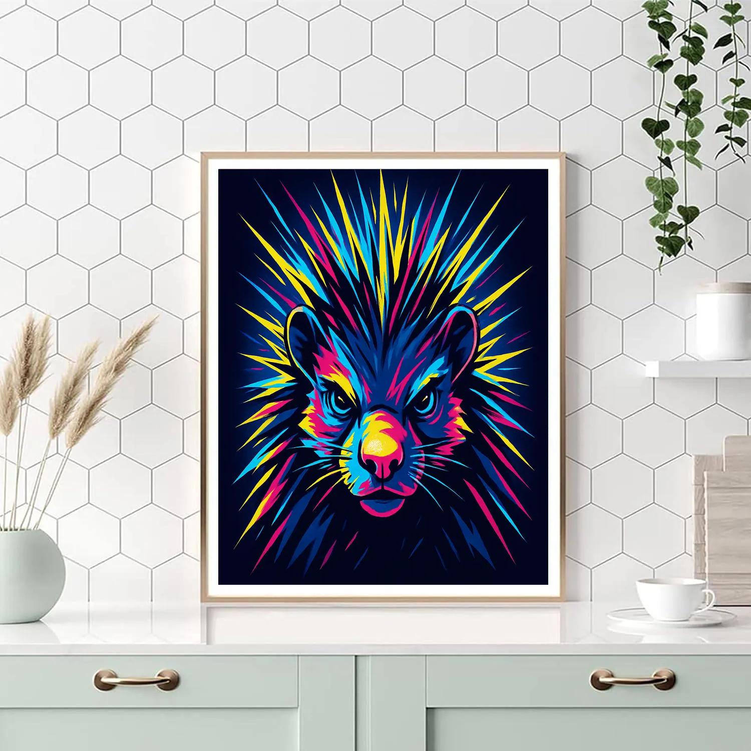 Electric Porcupine Pulse Numbered painting kits