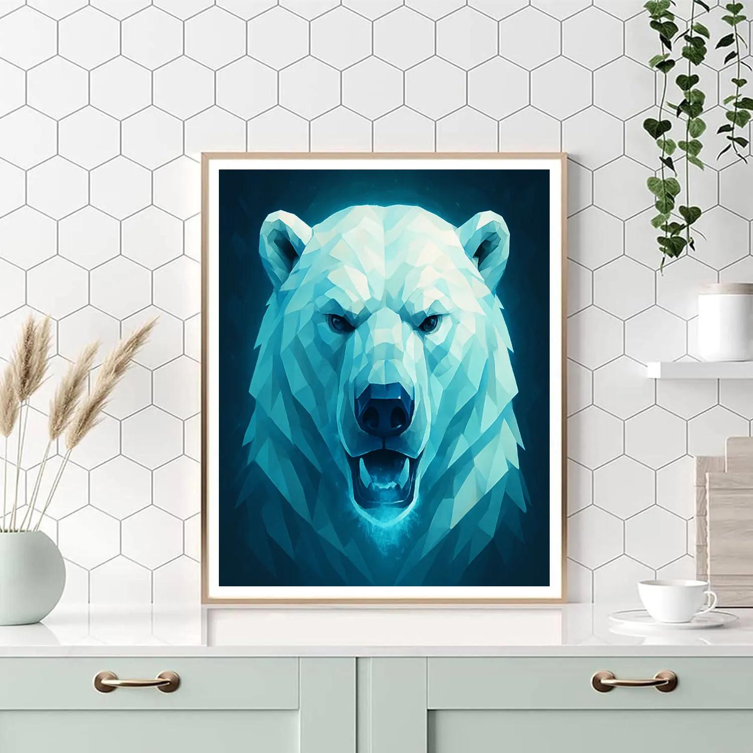 Glacier Fang Polar Bear Titan paint by number