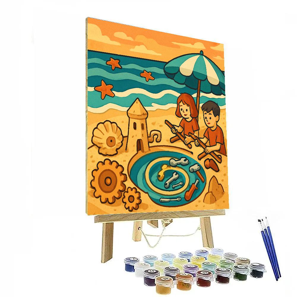 Clockwork Tidepool Beach Atelier DIY paint by numbers