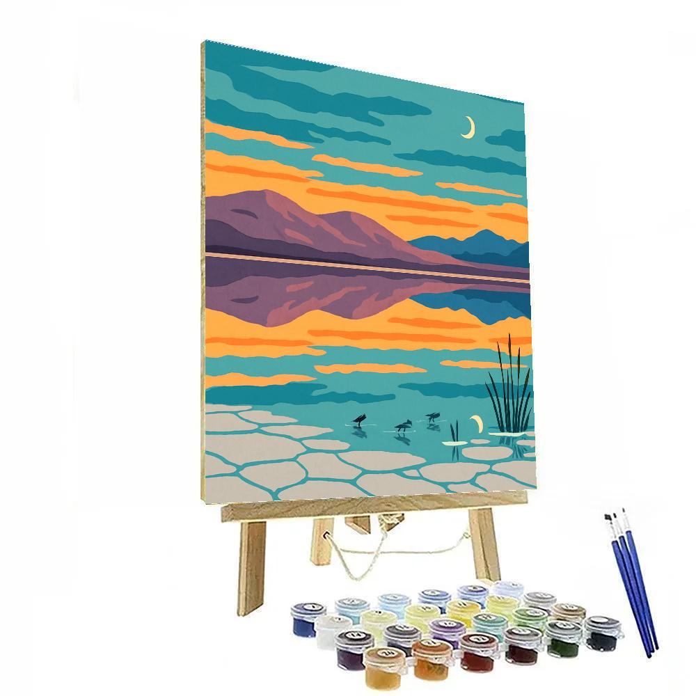 Twilight Glasslands Landscape paint by number