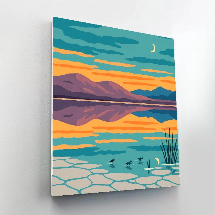 Twilight Glasslands Landscape paint by number
