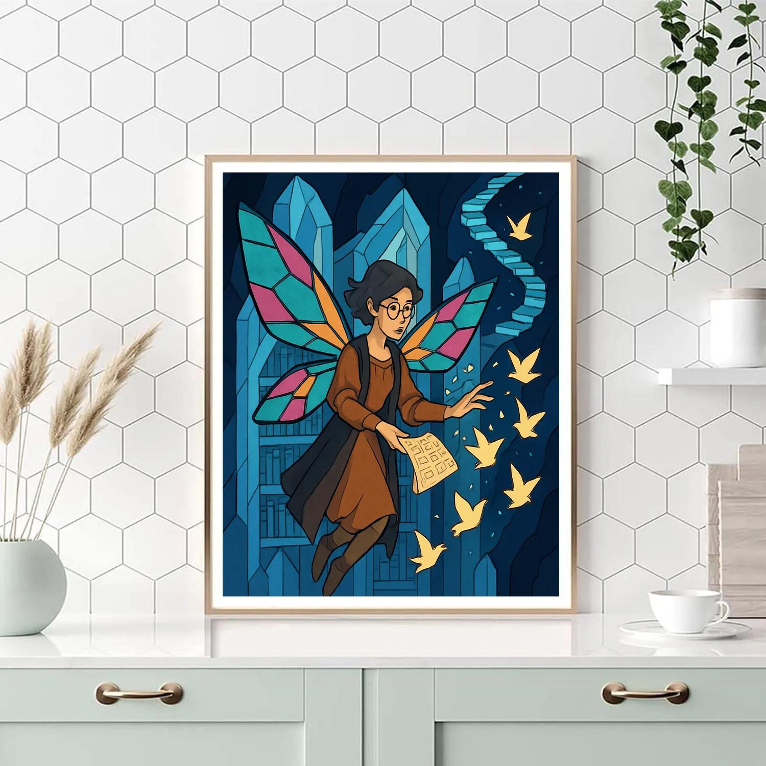 Fairy Of The Prism Library Painting by numbers kit