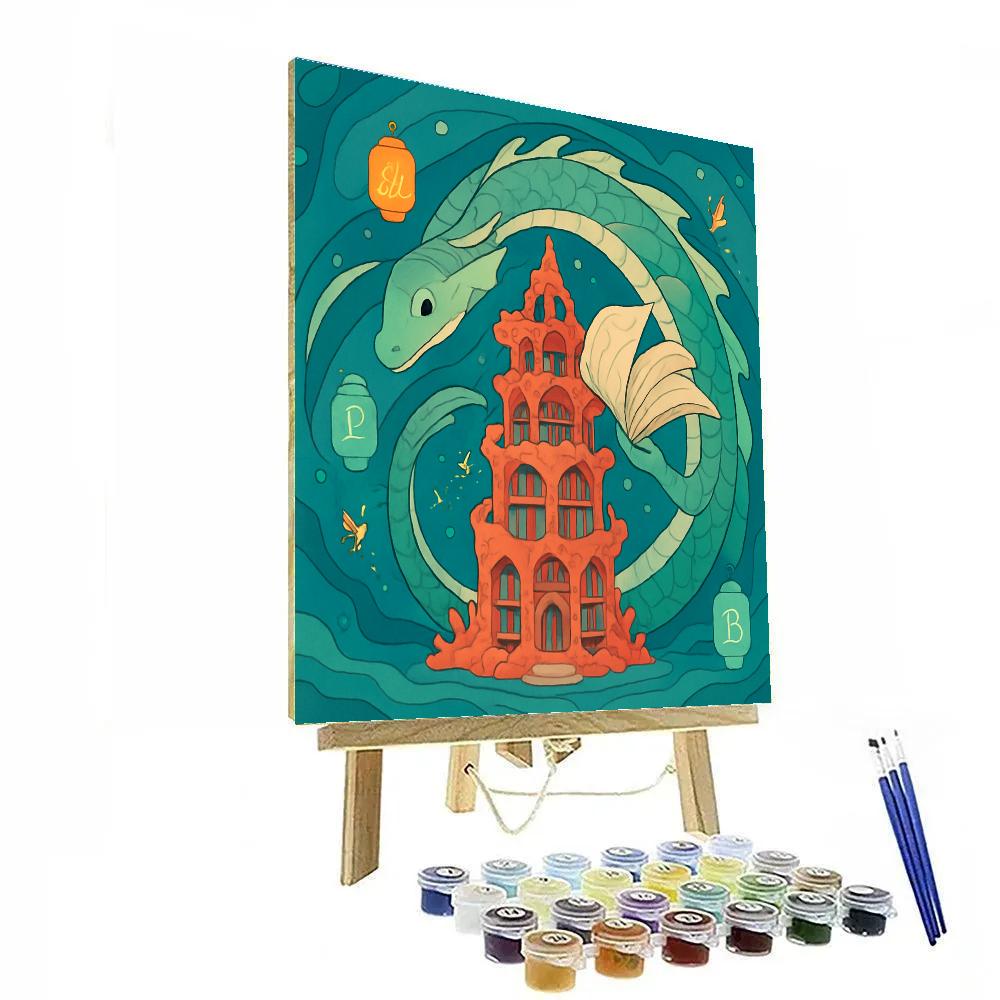 Fantasy Coral Archive Leviathan paint by numbers