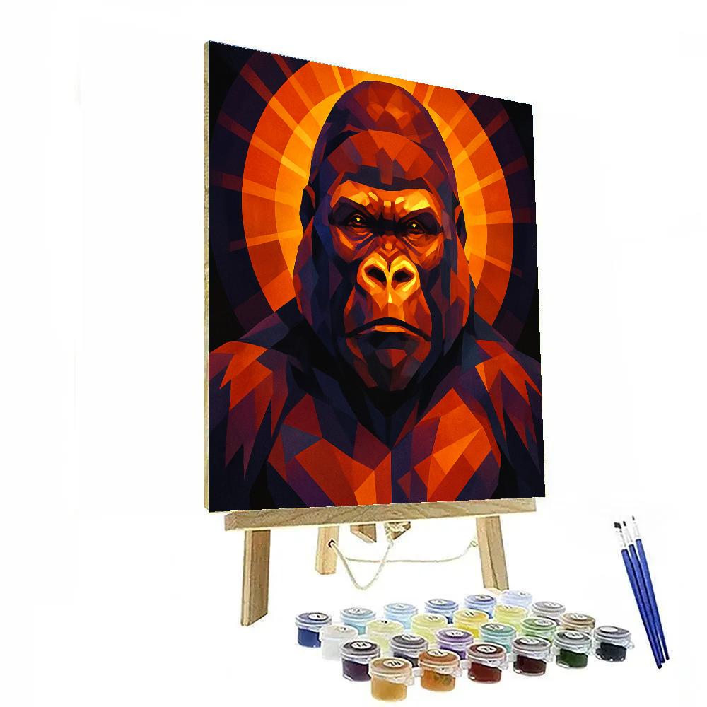 Solar Crown Gorilla Gaze paint by color