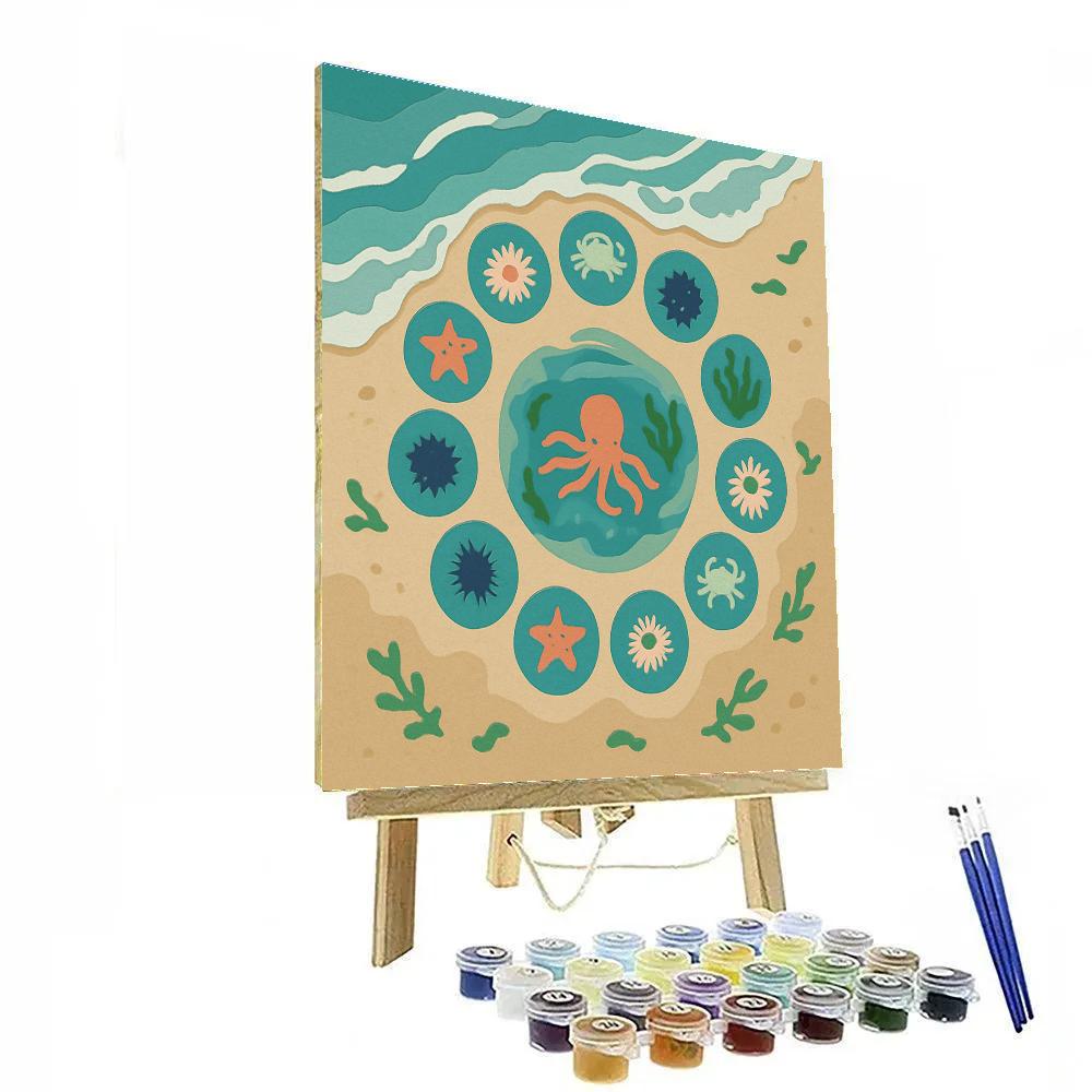 Coastal Tide Calendar Ocean-Crafted Painting by numbers kit