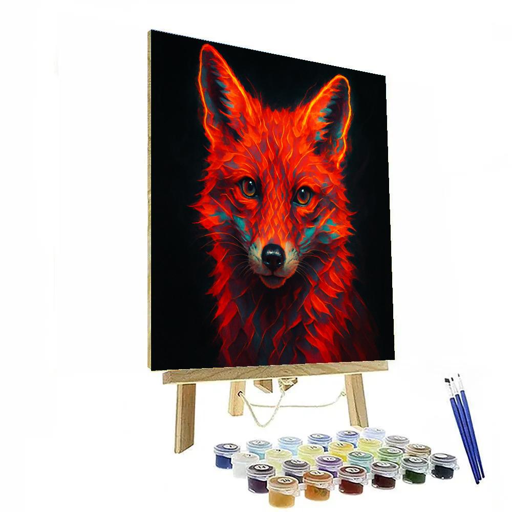 Ember Vein Fox Mirage paint by number