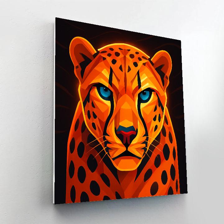 Chromatic Dune Cheetah Focus painting number kit