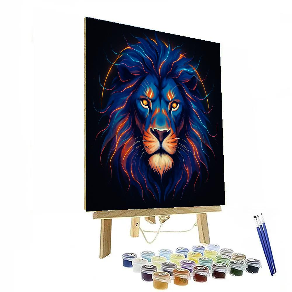 Voltage Mane Lion Monarch Painting by numbers kit
