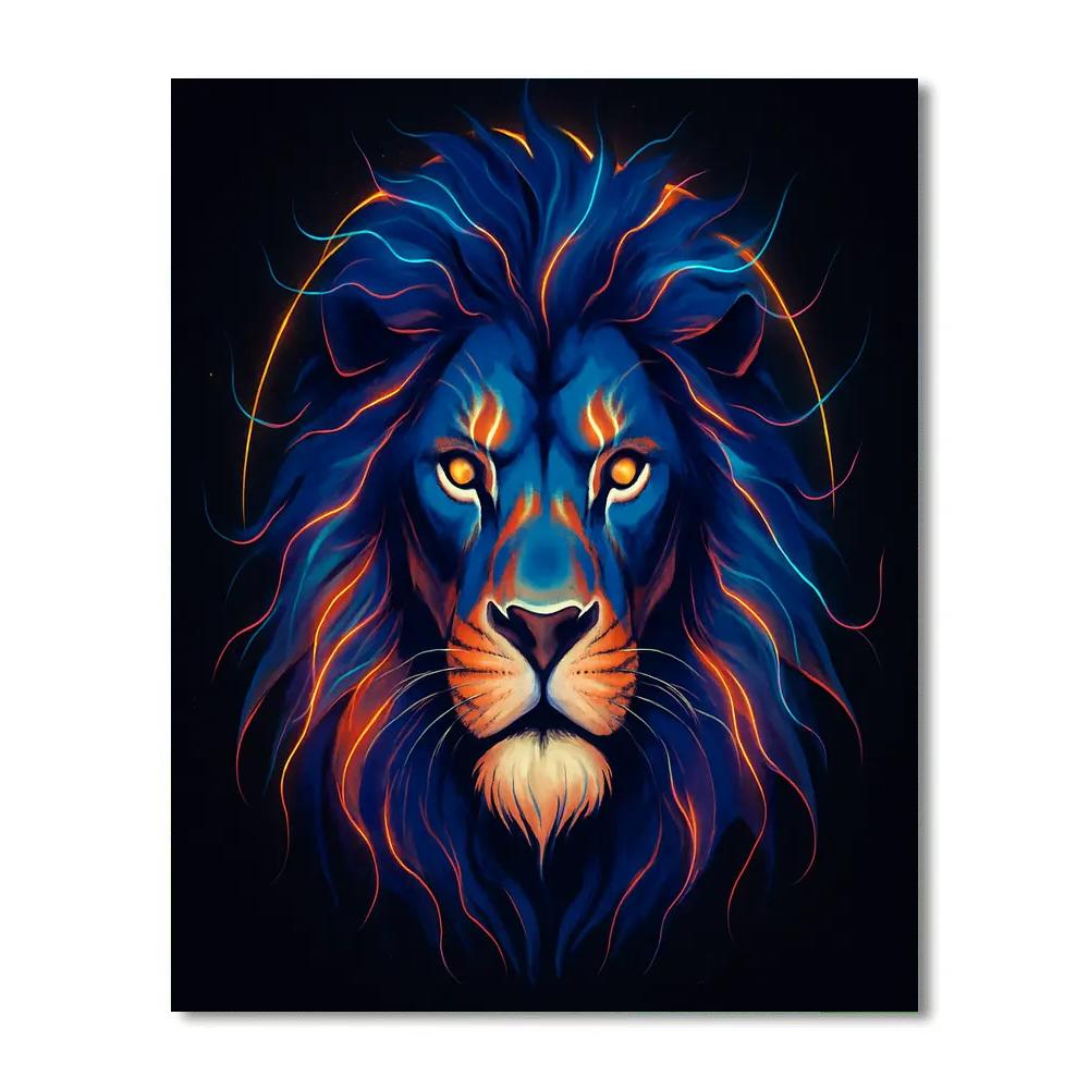 Voltage Mane Lion Monarch Painting by numbers kit