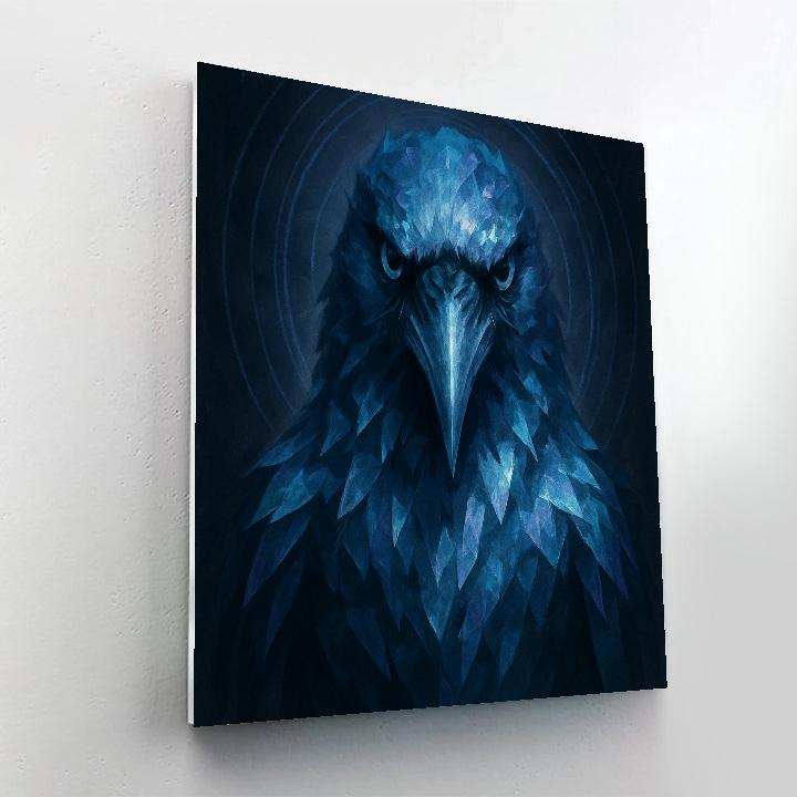 Glacier Pulse Raven Oracle DIY paint by numbers
