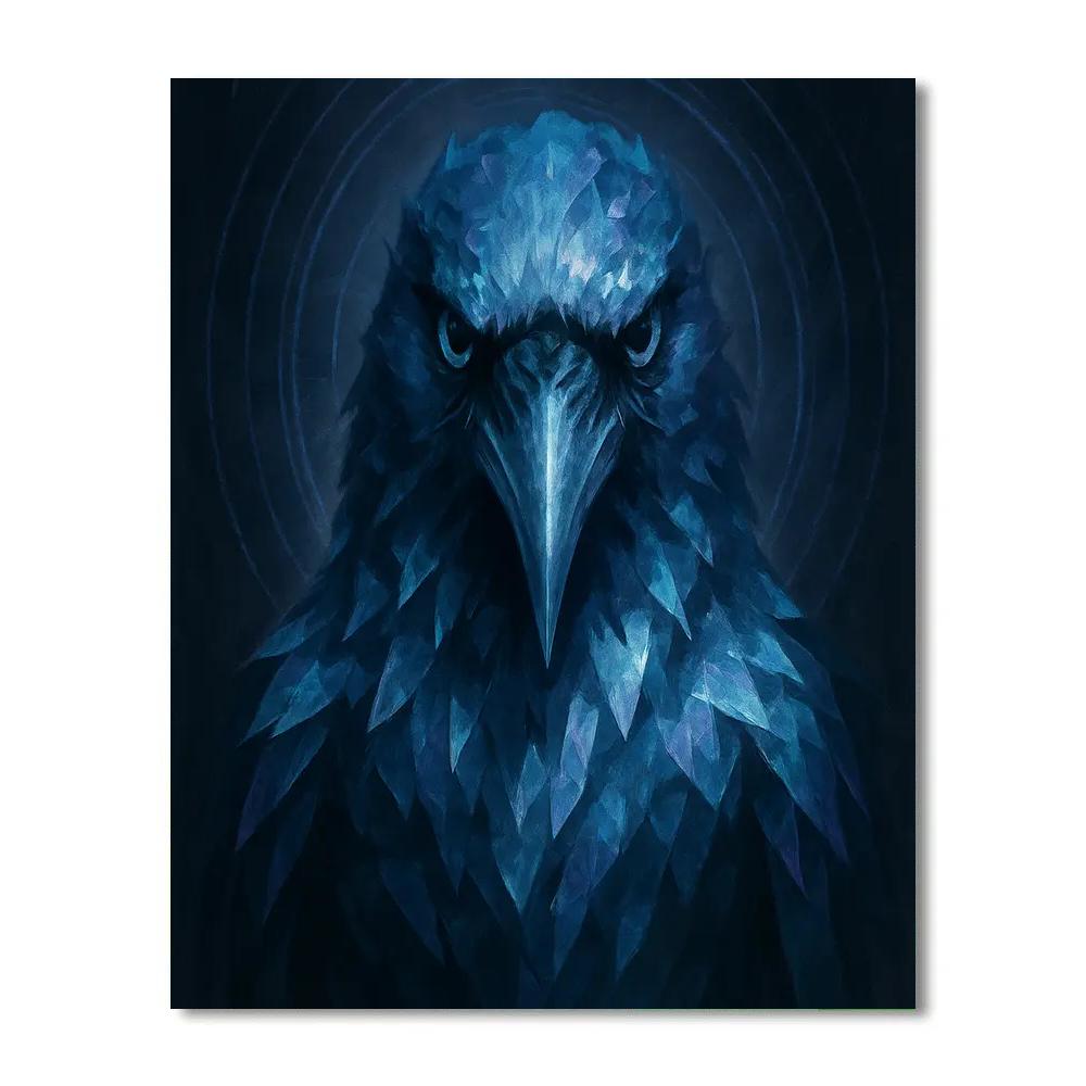 Glacier Pulse Raven Oracle DIY paint by numbers