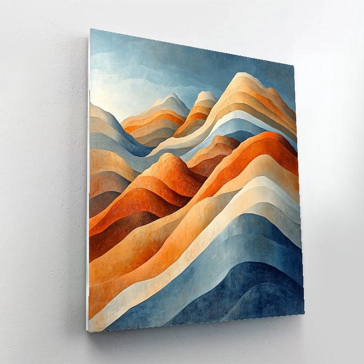 Michelangelo Inspired Velocity Strata paint by number