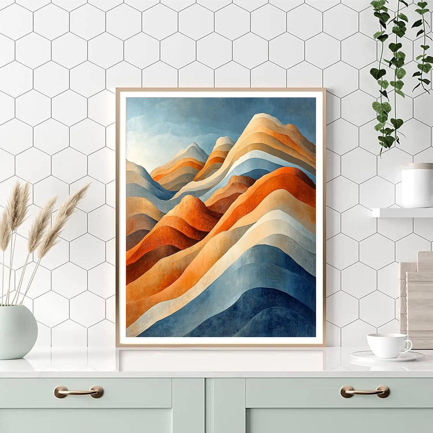 Michelangelo Inspired Velocity Strata paint by number