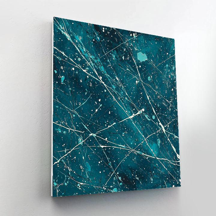 Jackson Pollock Inspired Aurora Storm Lattice Painting by numbers kit