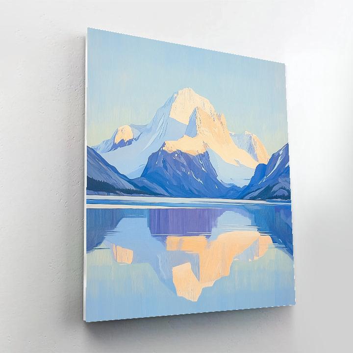 Lawren Harris Inspired Cathedral Ridge And Silent Fjord Painting by numbers kit