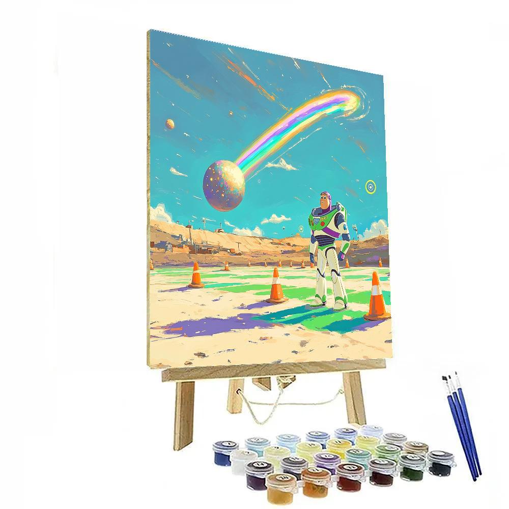 Buzz Lightyear Comet Training Course Disney Inspired DIY paint by numbers