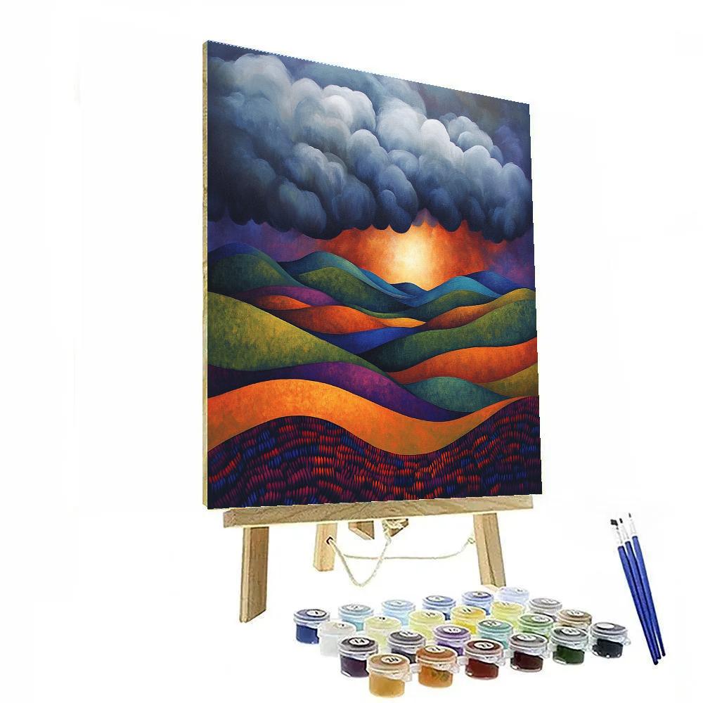 Frederick Varley Inspired Stormbreak Above Copper Ridge paint by number