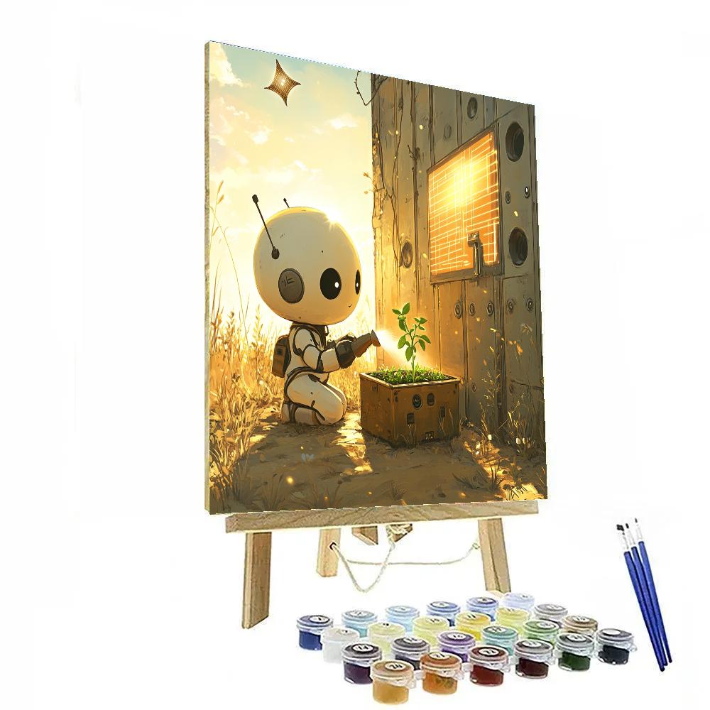 Wall E Solar Garden Discovery Disney Inspired paint by color
