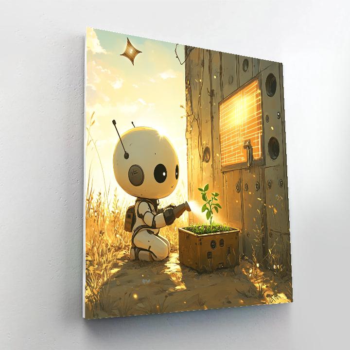 Wall E Solar Garden Discovery Disney Inspired paint by color