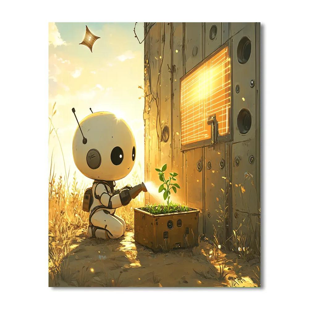 Wall E Solar Garden Discovery Disney Inspired paint by color