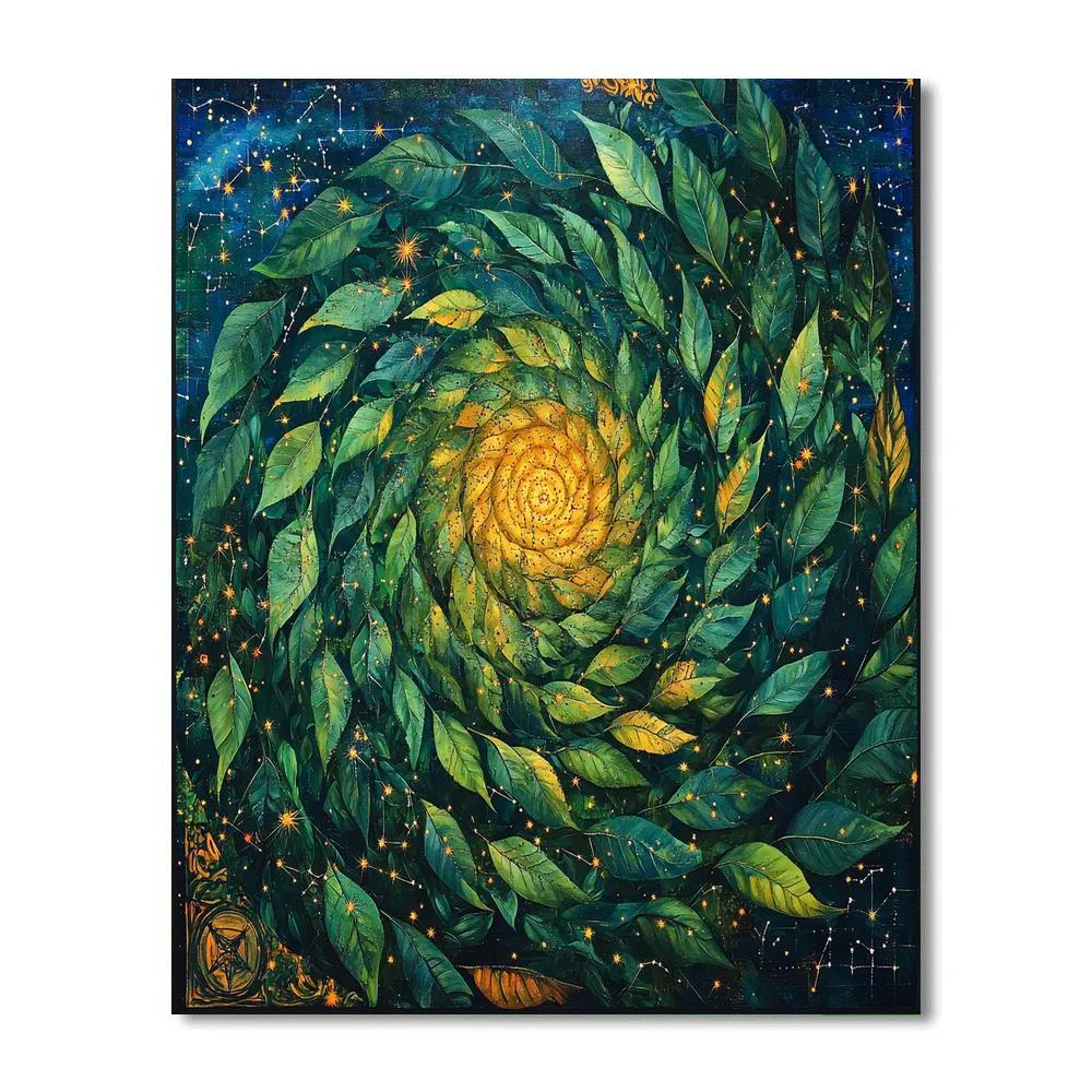 Frida Kahlo Inspired Celestial Milpa Spiral painting number kit