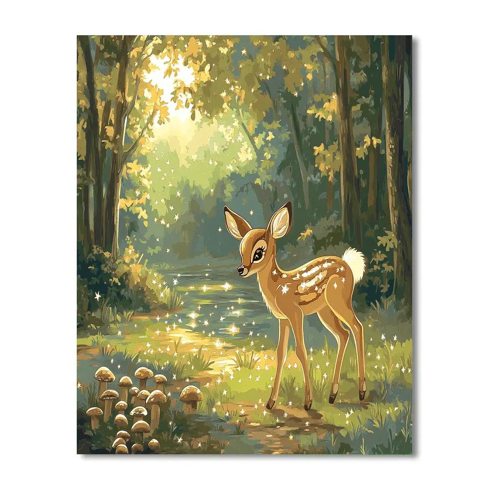 Bambi Forest Star Dew Morning Disney Inspired Paint by numbers kits