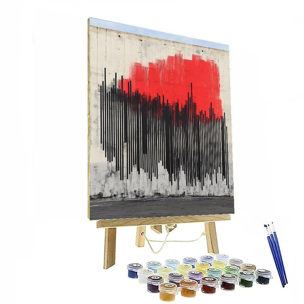 Banksy Inspired Barcode Uprising paint by numbers