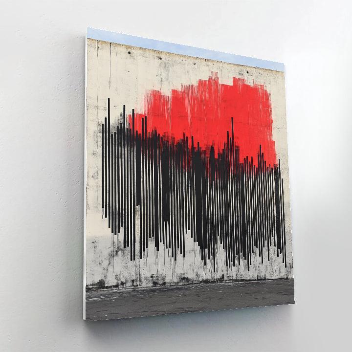 Banksy Inspired Barcode Uprising paint by numbers