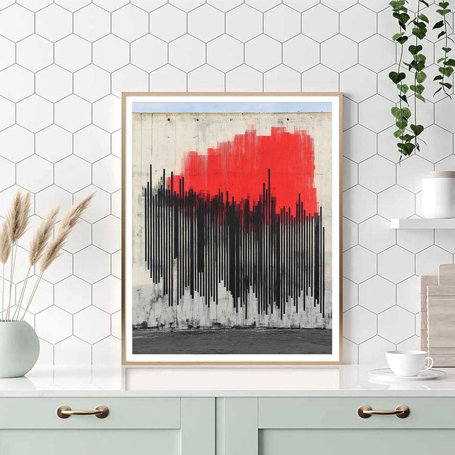 Banksy Inspired Barcode Uprising paint by numbers