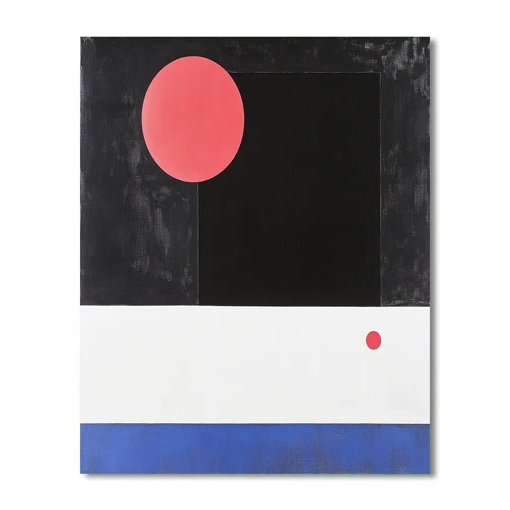 Kazimir Malevich Inspired Event Horizon Equilibrium painting number kit