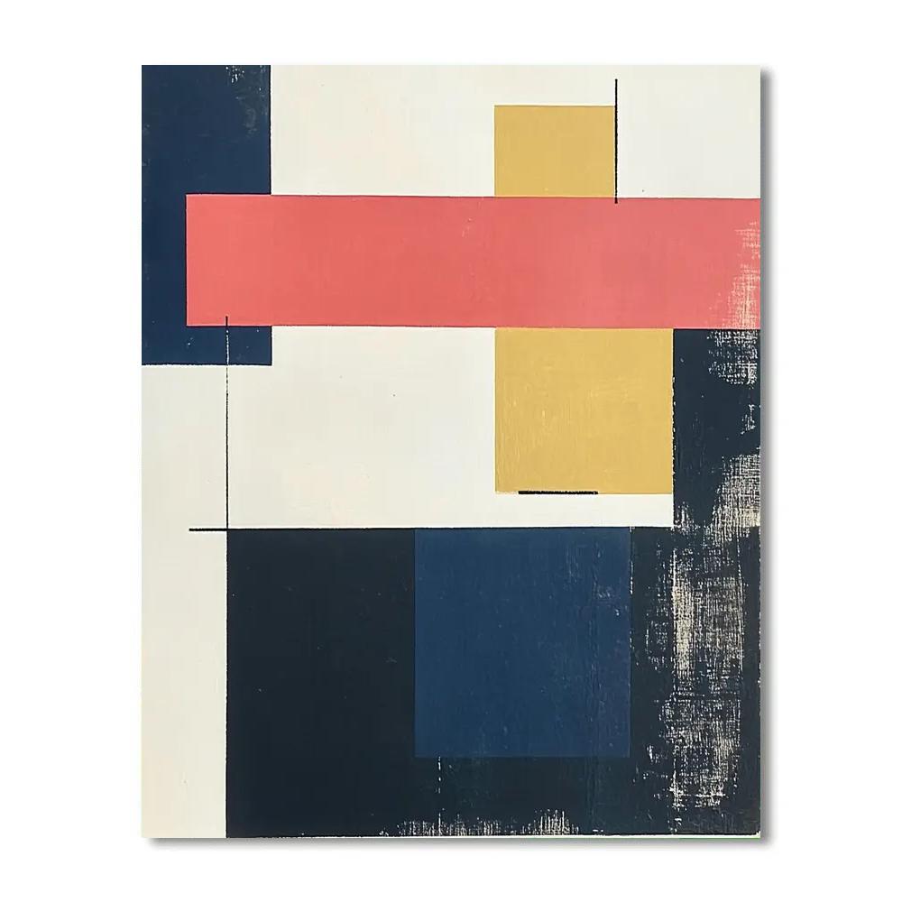 Kazimir Malevich Inspired Pulsar Rhythm Grid Paint by numbers kits