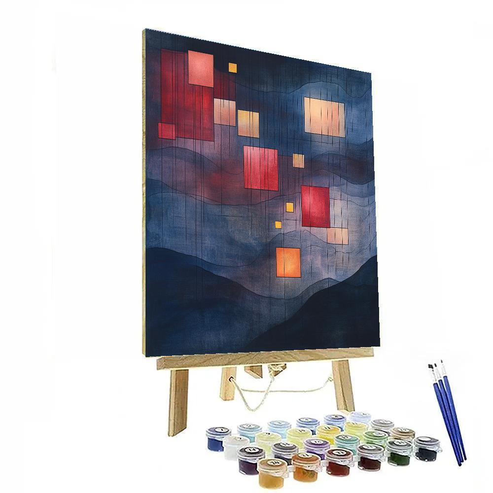 Paul Klee Inspired Nebular Counterpoint paint by color