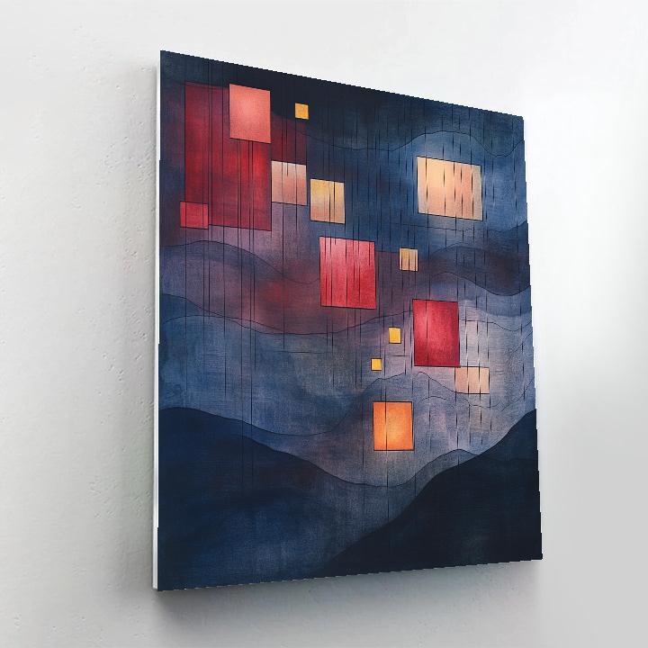 Paul Klee Inspired Nebular Counterpoint paint by color