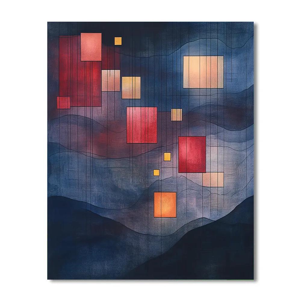 Paul Klee Inspired Nebular Counterpoint paint by color