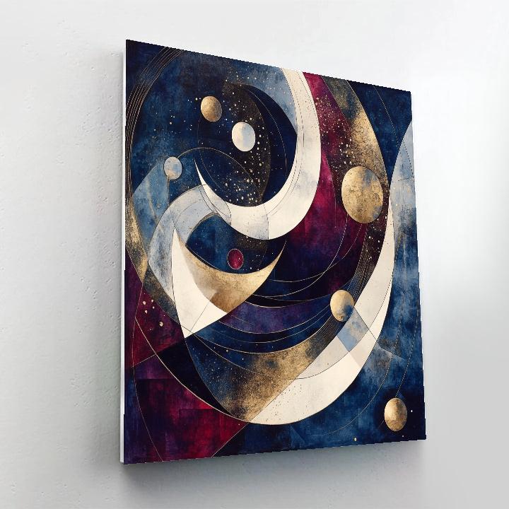 Wassily Kandinsky Inspired Abstract Symphony Of Planets paint by number