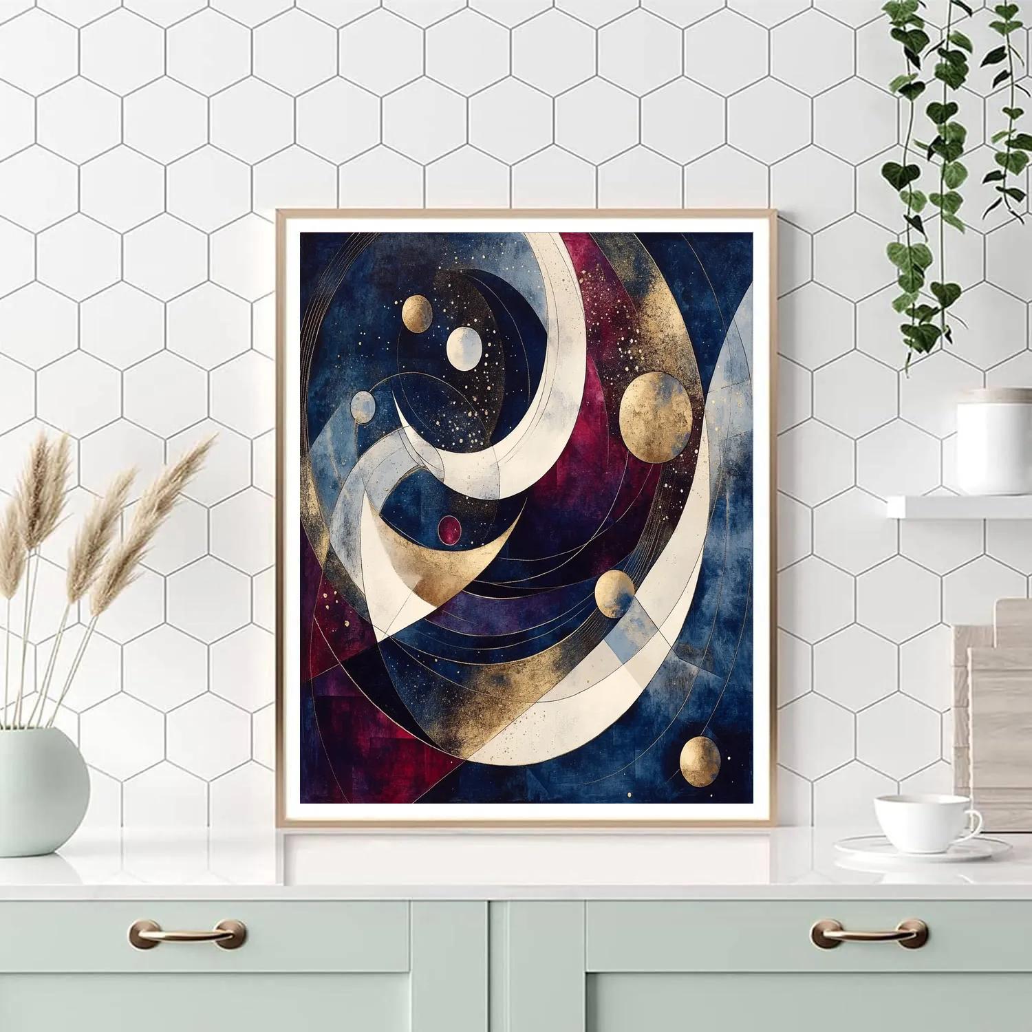 Wassily Kandinsky Inspired Abstract Symphony Of Planets paint by number