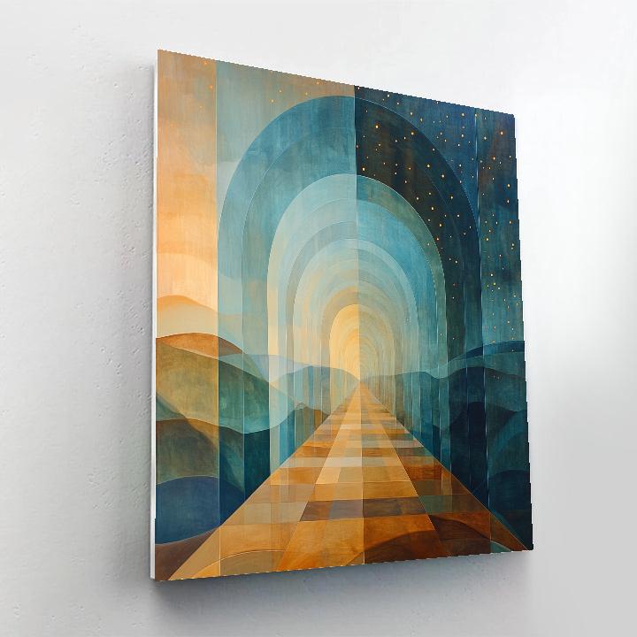 Paul Klee Inspired Quiet Geometry Of Time Drift paint by numbers